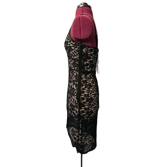 NWT Sage the Label Assymetric Lace Black Dress Size Small - Picture 6 of 13